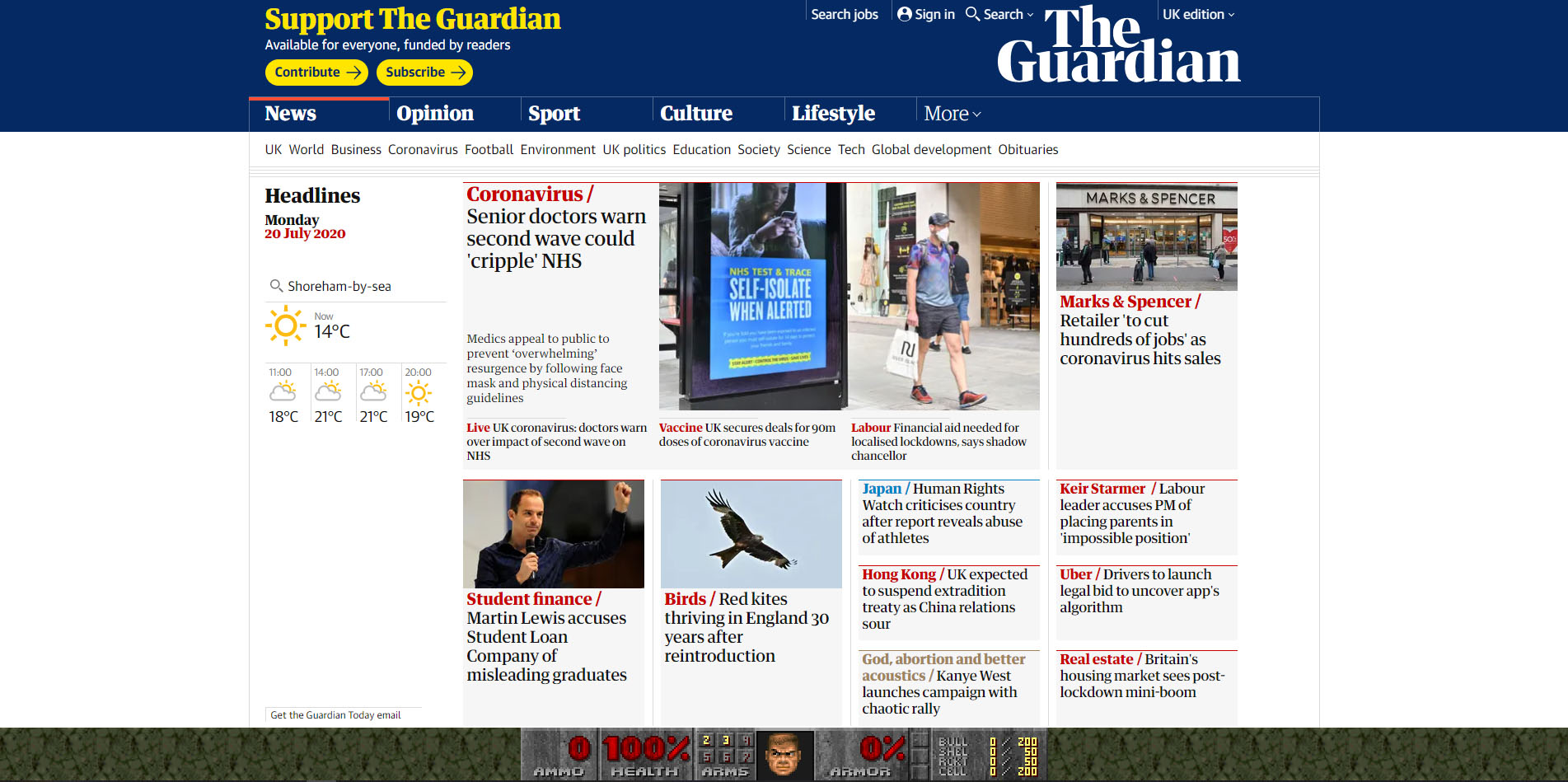 Doom Scroller Desktop Screeshot